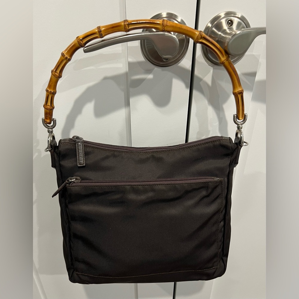 ♥️HostPick! Gucci Bamboo Classic Iconic Large Nylon Purse - Picture 2 of 6
